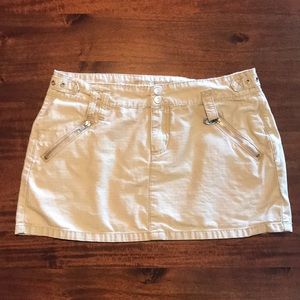 Vintage Bongo let me b khaki mini Skirt size 9